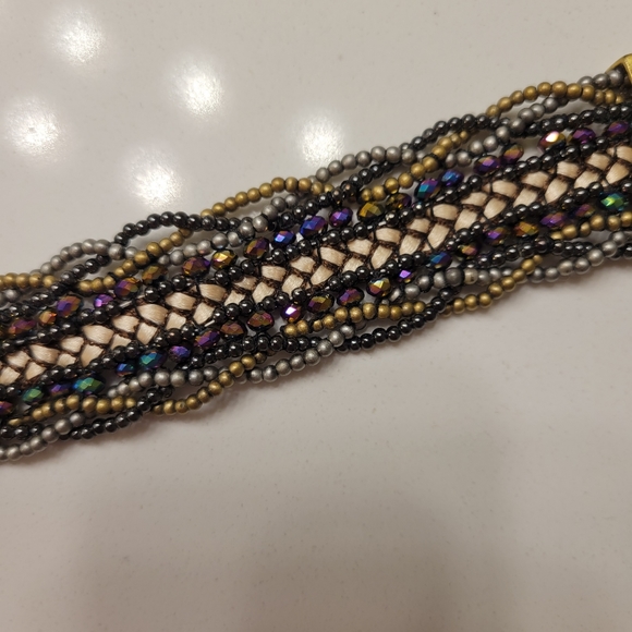 Braided Beaded Bracelet - Picture 2 of 4